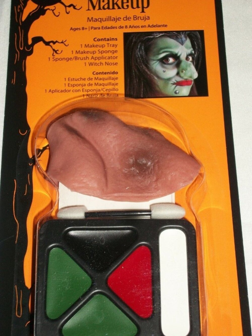 Halloween Witch Makeup Kit Costume Theater Stage Face Painting Nose Wart Goul